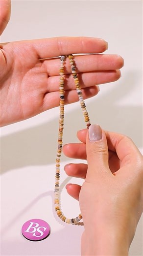 BS-02411 | Venus Jasper Natural Stone 2×5mm Lentil Polished