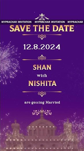 Save The Date Invitation – Stylish Wedding Announcement