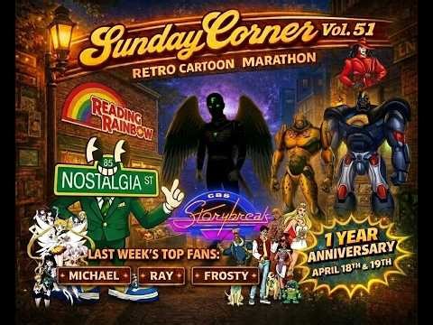 Sunday Corner Vol. 51 | 8+ Hours of Sunday Morning Cartoons ☀️📺 (80s & 90s Nostalgia)