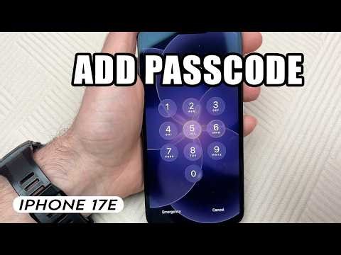 iPhone 17e : How to Add a Lock Screen Passcode