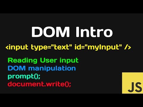 Introduction to DOM & Reading User Input in JavaScript | JavaScript Course#3 | vSpringboard Specials