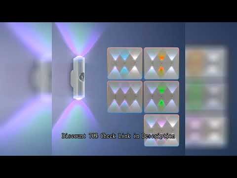 Smart RGB Gradient Night Light Magnetic Motion Sensor Rechargeable Wall Lamp for Bedroom Bathroom Cl