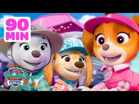 Skye, Liberty, & Everest Go On Outdoor Adventures! 🏕️ | 90 Minutes | Skye and Friends