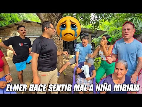 Niña Miriam al borde de las lagrimas por culpa de Elmer.