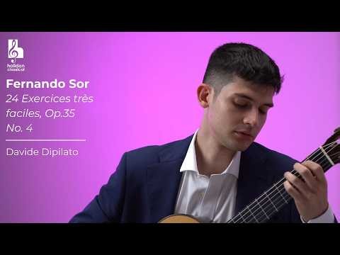 Sor: 24 Exercices très faciles, Op. 35, No. 4 | Davide Dipilato