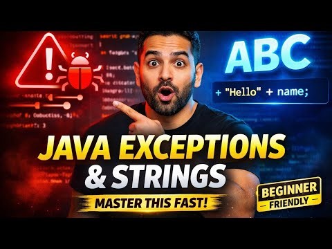 Java Exception Handling & String Handling Explained | Complete Beginner to Advanced Guide