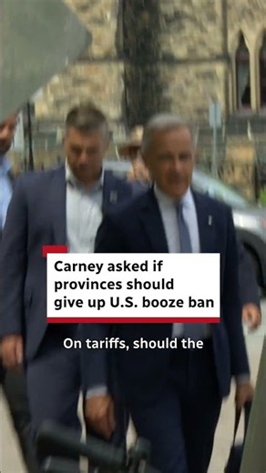 Carney asked if provinces should give up U.S. booze ban