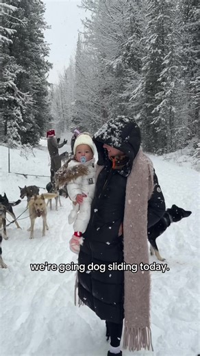 Well this was a dream!!!!!! We’re at Paws Up in Montana and today it snowed 🥹🥹