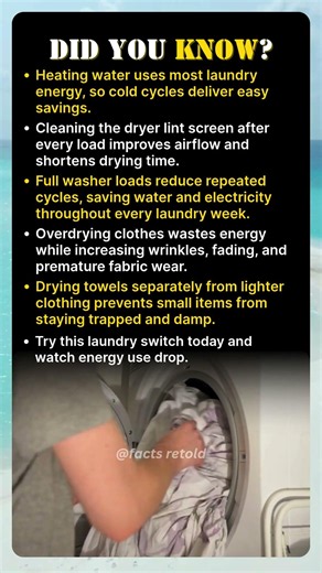 How Laundry Settings Reduce Energy Use