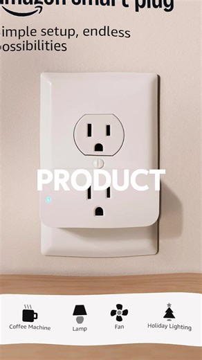 Amazon Smart Plug | Works with Alexa | Simple setup, endless possibilities **Buy directly at Amazon with a mega discount** 🎁 https://amzn.to/44PTYJE About this item Amazon Smart Plug works with Alexa to add voice control to any outlet. Simple to set up and use—plug in, open the Alexa app, and get started in minutes. Compatible with many lamps, fans, coffee makers, and other household devices with a physical on/off switch. Compact design keeps your second outlet free for an additional smart plug