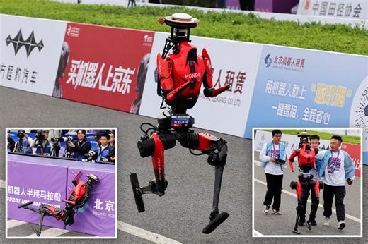 Chinese robot smashes human world record in half-marathon: 'Just whooshed right past me'