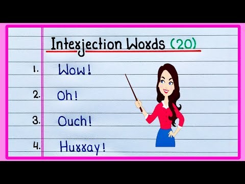 20 Interjection words | 20 Examples of Interjections in English | Interjections | English grammar