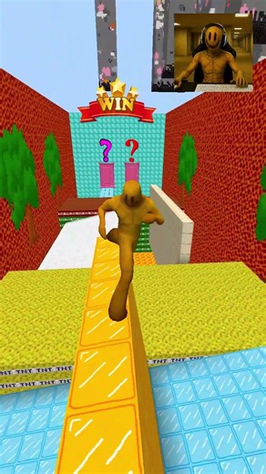 Backroom X Party Goer VS Challenging Rolling Parkour💀🤯😍 #minecraft #roblox #backrooms