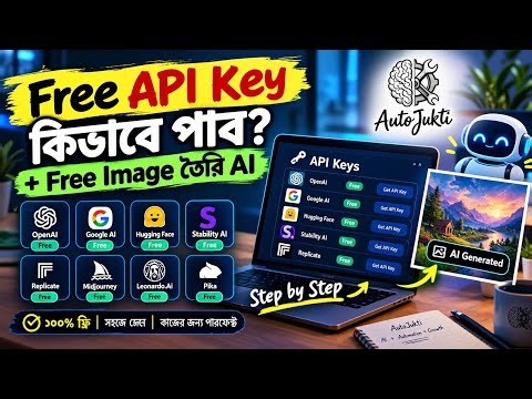এক ভিডিওতেই AI API Key + Free Image Generator 🚀 | Bangla Tutorial