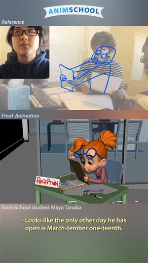 How about June 50th? 📅🖍️ What’s the animation process like? Take a look behind the scenes to see how animators create great shots, like this one by AnimSchool graduate Maya Tanaka! Learn more at AnimSchool.edu and level up your 3D animation skills today! 🎬✨ Audio source: Parks and Recreation - “94 Meetings” (S02E21) #ParksAndRecreation #ParksAndRec #AprilLudgate #CharacterAnimation #AnimationBehindTheScenes #3DAnimation #AnimSchool | AnimSchool
