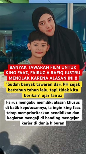 BANYAK TAWARAN FILM UNTUK KING FAAZ, FAIRUZ A RAFIQ JUSTRU MENOLAK KARENA ALASAN INI !! #berita