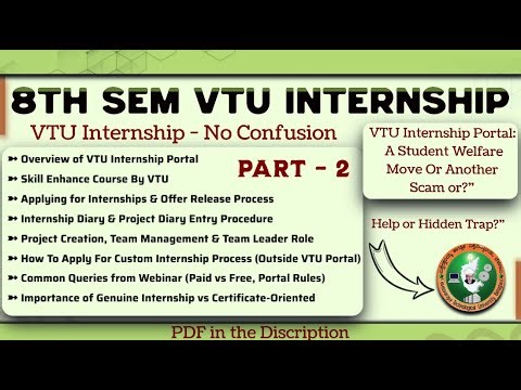 2. 8th Sem VTU Internship IMP Update Part - 2 What Students Must Know! | 8th Sem ECE 2022 Scheme VTU