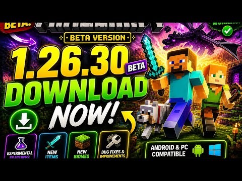 How to Download Minecraft Beta 1.26.30 🔥