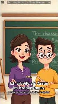 [German A1] Learning German: A First Conversation - Easy Steps (German for English speakers)