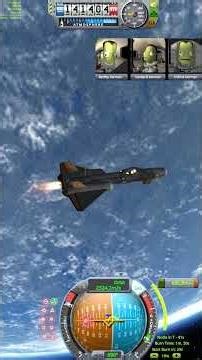 KSP1: A Mc Konnel BETA A6C cargo SSTO lifts a SuperGerbil-C to a Mün mission.