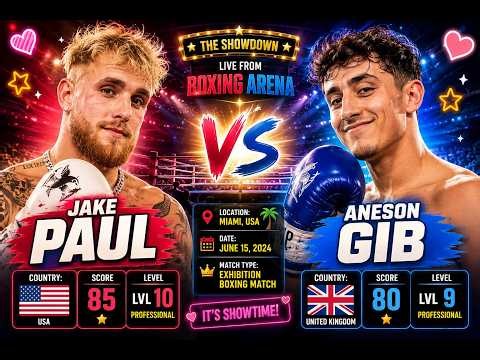 ROUND 1 KO! Jake Paul (USA) vs AnEsonGib (United Kingdom) | Boxing Fight Highlights HD 🔥
