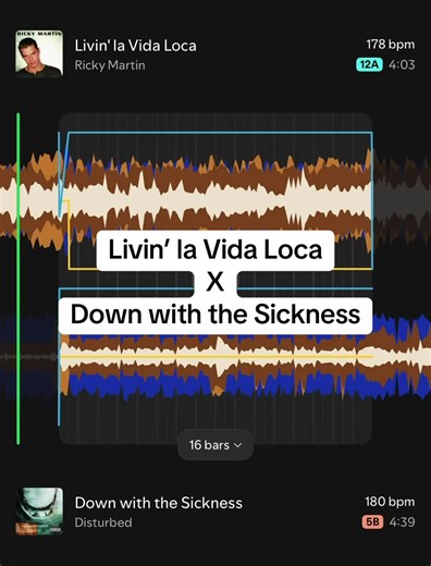 Livin’ la Vida Loca X Down with the Sickness #spotify #spotifytransition #disturbed #livinlavidaloca #downwiththesickness
