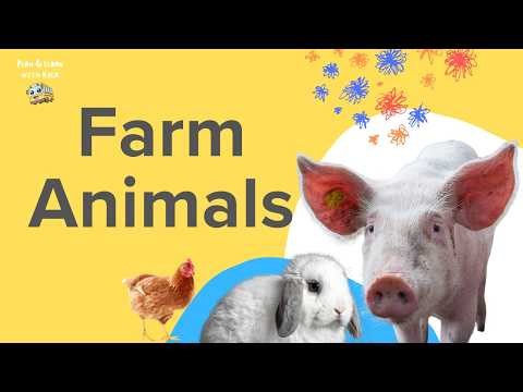 Kindergarten Learning Videos | Animal Farm Visuals | Play & Learn with Kyla