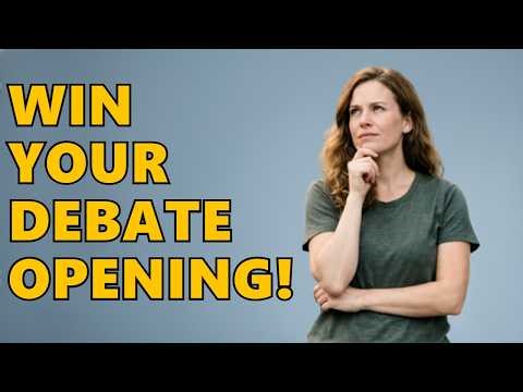 How To Craft An Opening Statement For A Debate?