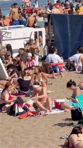 🇦🇷 Mar Del Plata Beach A Sunny Day