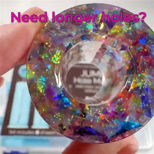 Resin - Casting long holes with JUMBO Hole Makers #shorts #resinmolds #resin #diycrafts #claycraft