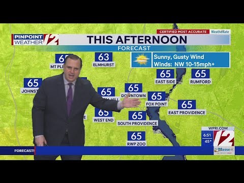 WPRI 12 Weather Forecast for 4/23/26: Beautiful weather today