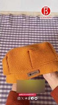 Make a beret from an old sweater