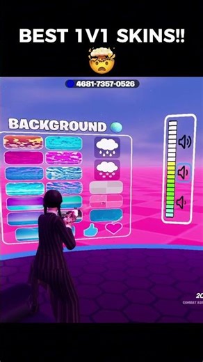 BEST 1V1 SKINS MAP #fortnite #1v1 #skin