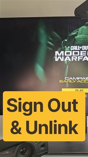 How to Sign Out & Unlink Activision Account in COD MW4 #MW4 #ModernWarfare4 #ActivisionAccount