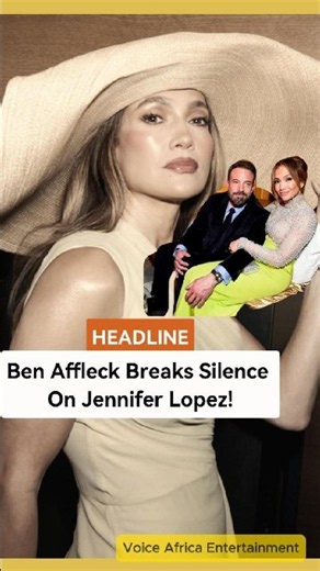 BEN AFFLECK DEFENDS JENNIFER LOPEZ!