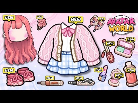 NEW! 🩷🩵 NEW IDEA CREATE CHARACTER SO CUTE ! UNLOCK SECRET COLLECTION IN AVATAR WORLD 😍🌎 PAZU