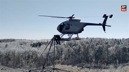 Power restoration efforts are flying high in Northern Mississippi, USA . Helicopters and specialized crews are tackling storm damage to bring electricity back to communities. #ARYNews | ARY News