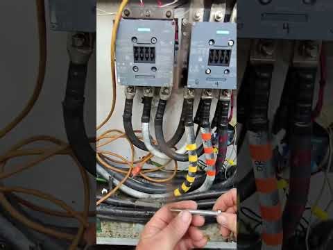 Siemens contact coil change out on a quincy air compressor 