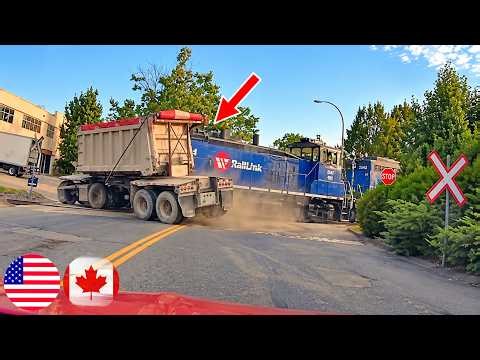 TRAIN AND SEMI TRUCK CRASH ON ANNACIS ISLAND