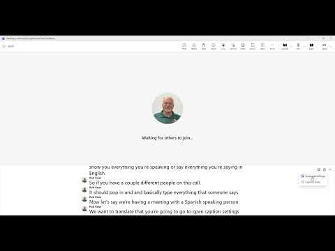 How to show closed captions and translate during a Teams meeting