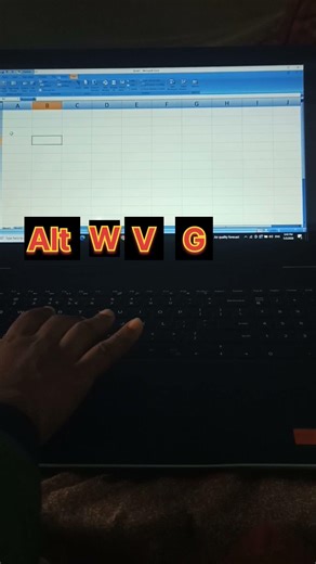 How to remove Gridlines using keyboard shortcut key in excel Shortcut Key बाट Gridlines कसरी हटाउने