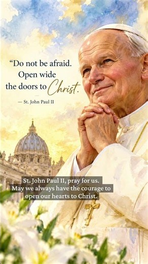 St. John Paul II, pray for us! #catholicfaith #faith #jesuschrist #popejohnpaul #christian #catholic