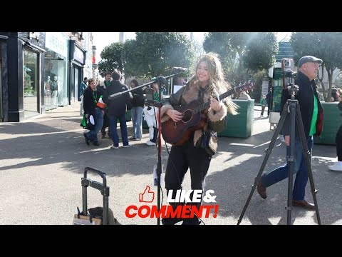 Kylabelle Covers “I’m On Fire” by Bruce Springsteen 🎤 Live Busking Grafton Street Dublin Buskbeats