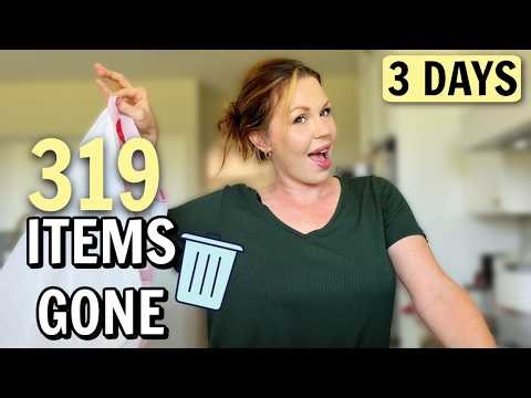 I Got Rid of 319 Items in 3 Days (Extreme Whole House Declutter)