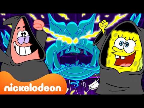 60 minutos de los momentos más locos de Bob Esponja en Fondo de Bikini 🧽 | Nickelodeon en Español