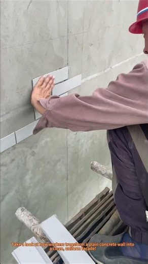 "Tile Cladding Installation: Exterior Wall Renovation"