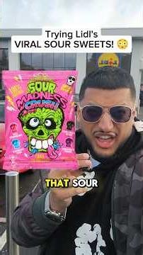 I didn't think Lidl sour sweets could actually do this... 😳 #lidl #sourcandy #sweets #shorts