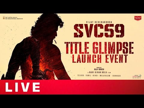 SVC59 Title Glimpse Launch Event Live | Vijay Deverakonda | Keerthy Suresh |Dil Raju | Shreyas Media