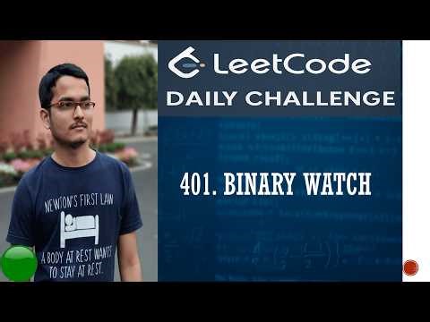 401. Binary Watch | Leetcode Daily Challenge