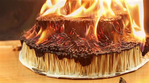 Experiment 10,000 matches chain reaction